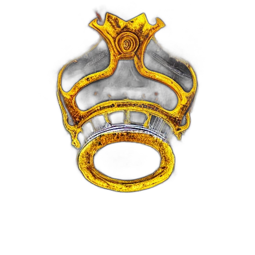 crown, jewelry, staff, sword, 3d render, concept art, fantasy art, photorealistic transparent PNG cut-out