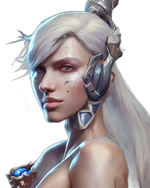 robot, face, weapon, staff, fantasy art, concept art, cyberpunk, photorealistic transparent PNG cut-out