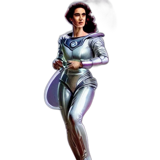 robot, jacket, staff, concept art transparent PNG cut-out