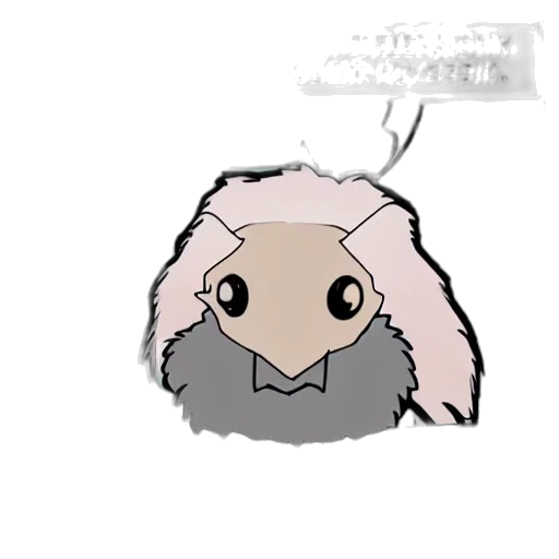 creature, animal, mask, face, pixel art, concept art, cartoon, anime transparent PNG cut-out