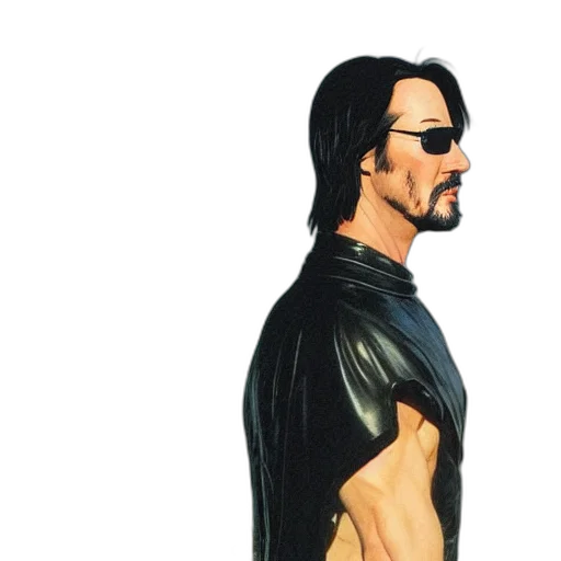 jacket, comic book art, concept art, pixel art transparent PNG cut-out