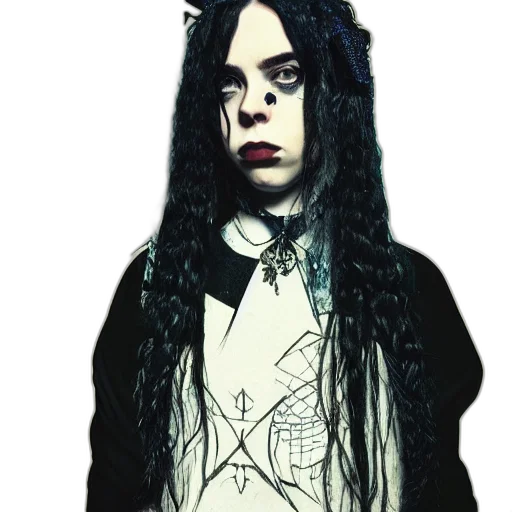 staff, creature, hair, dress transparent PNG cut-out