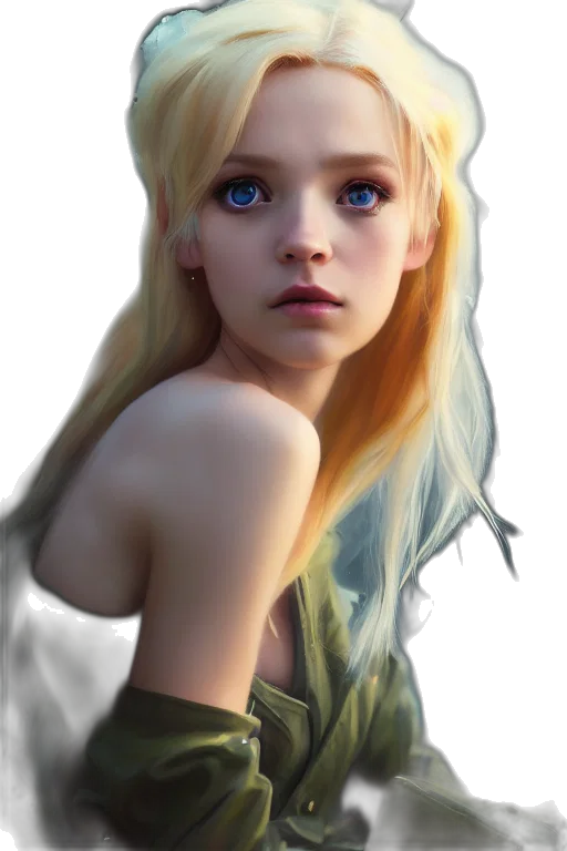face, dragon, crown, dress, fantasy art, photorealistic, concept art, 3d render transparent PNG cut-out