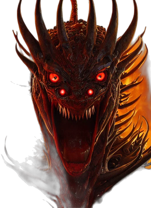 dragon, mask, creature, face transparent PNG cut-out