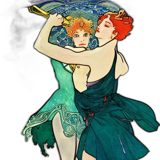 dress, concept art, fantasy art, watercolor, pixel art, underwater, fire, night transparent PNG cut-out