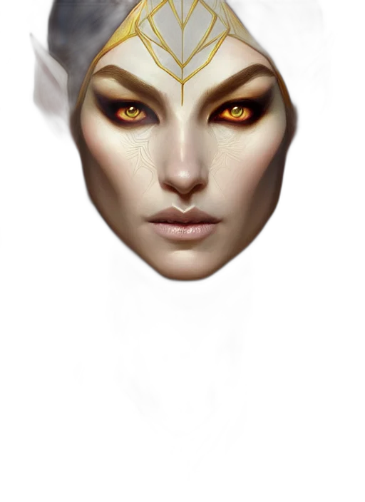 mask, face, crown, jewelry, fantasy art, concept art, photorealistic, 3d render transparent PNG cut-out