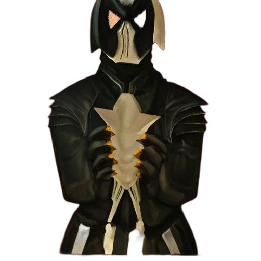 mask, jacket, staff, robot, concept art, 3d render, fantasy art, pixel art transparent PNG cut-out