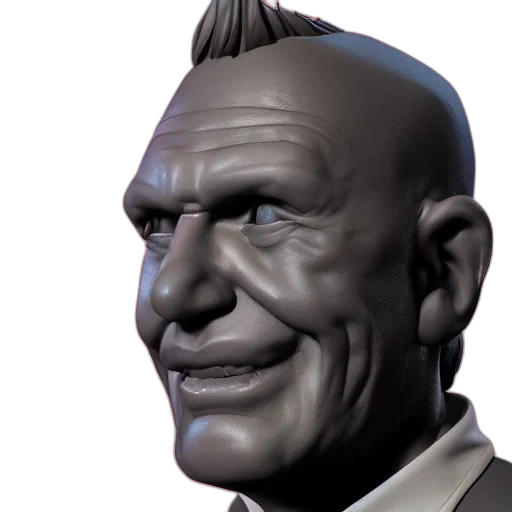 face, mask, robot, creature, 3d render, concept art, photorealistic, cartoon transparent PNG cut-out
