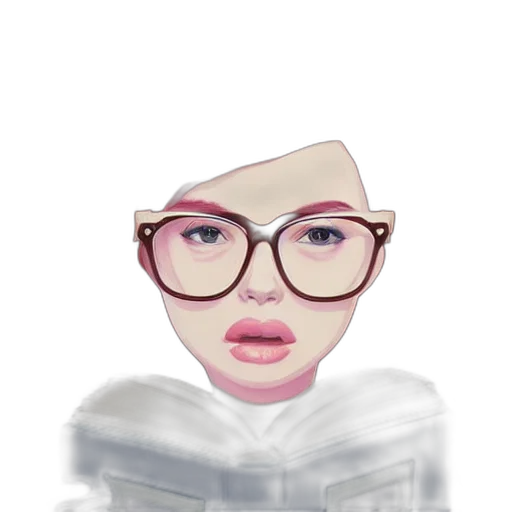 face, mask, cartoon, 3d render, photorealistic, concept art, pastel, monochrome transparent PNG cut-out