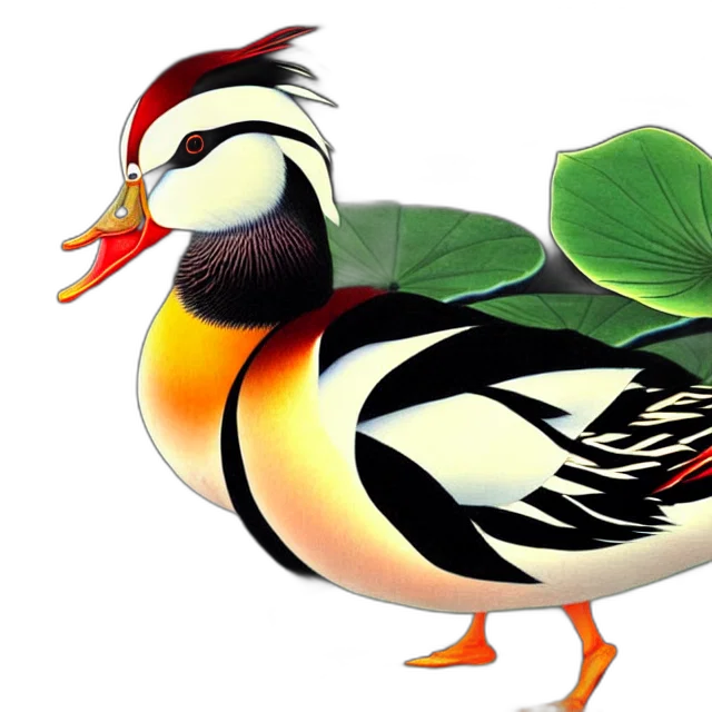 animal, photorealistic, 3d render, concept art, watercolor, beautiful, painting, mandarin transparent PNG cut-out