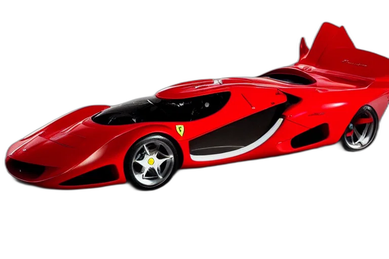 car, weapon, 3d render, photorealistic, concept art, retro, futuristic, ferrari transparent PNG cut-out