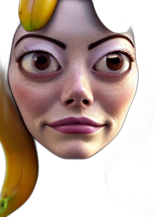 face, mask, creature, robot, concept art, 3d render, photorealistic, cartoon transparent PNG cut-out