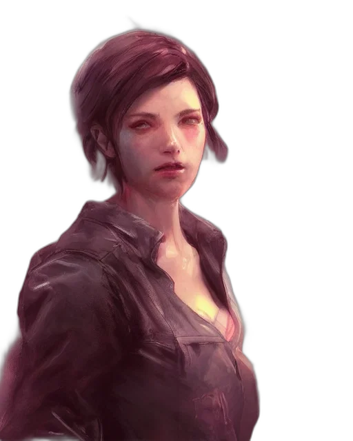 face, jacket, staff, concept art, fantasy art, photorealistic, cyberpunk, dark transparent PNG cut-out