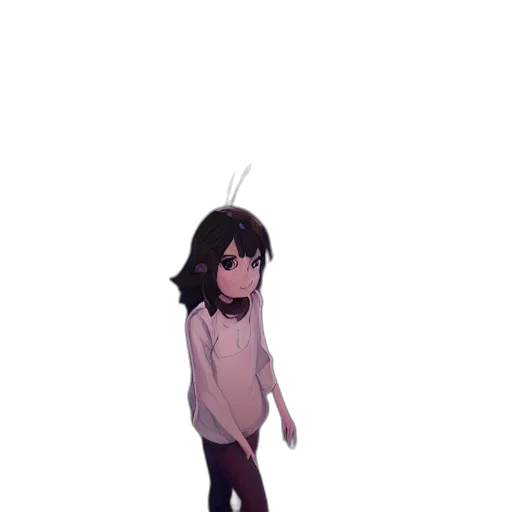 staff, creature, hair, dress transparent PNG cut-out