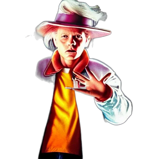 hat, staff, jacket, concept art, comic book art, cartoon, photorealistic, back transparent PNG cut-out
