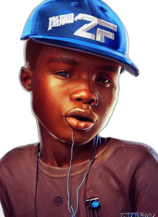 face, hat, animal, photorealistic, concept art, 3d render, comic book art, blue transparent PNG cut-out