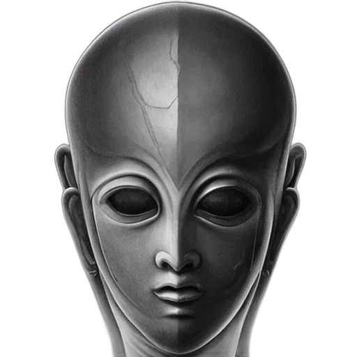 mask, face, robot, creature transparent PNG cut-out