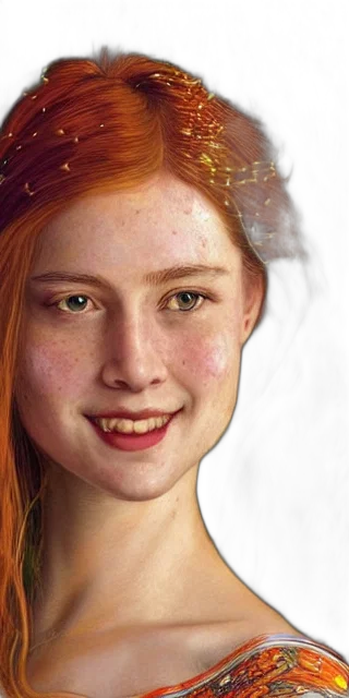 face, hair, crown, mask, photorealistic, 3d render, oil painting, fantasy art transparent PNG cut-out