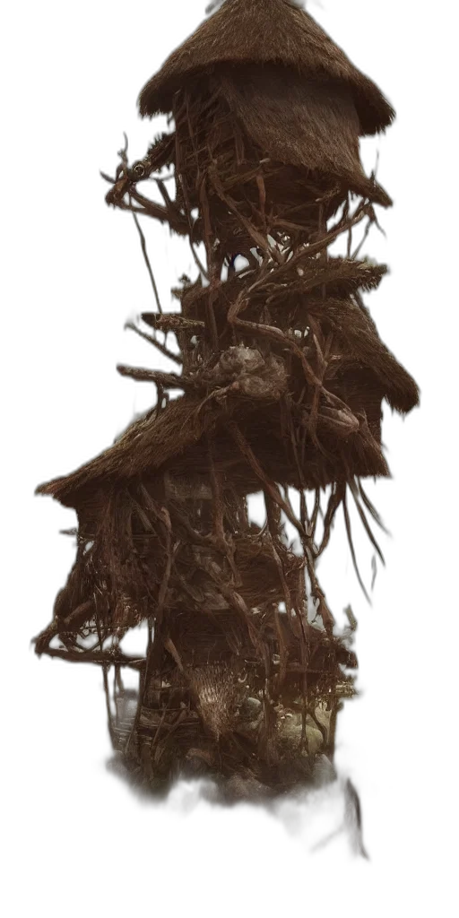 hair, tree, crown, staff transparent PNG cut-out