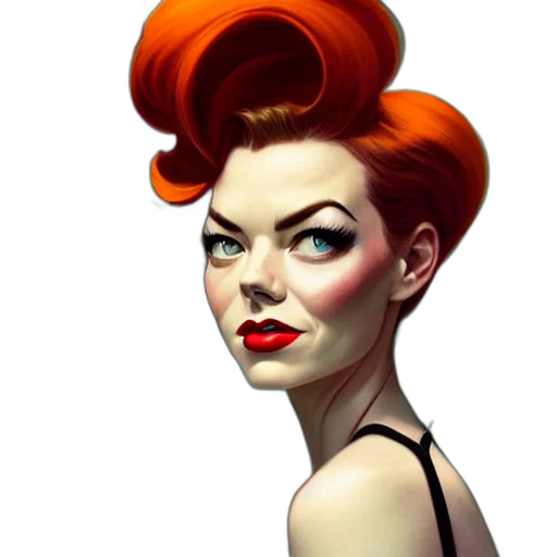 face, photorealistic, concept art, comic book art, cartoon, red, phil, noto transparent PNG cut-out