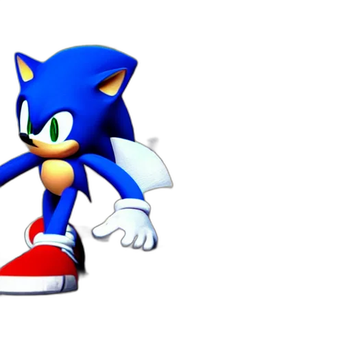 animal, 3d render, concept art, pixel art, photorealistic, blue, sega, game transparent PNG cut-out