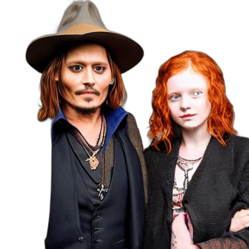 hat, photo, johnny, depp transparent PNG cut-out