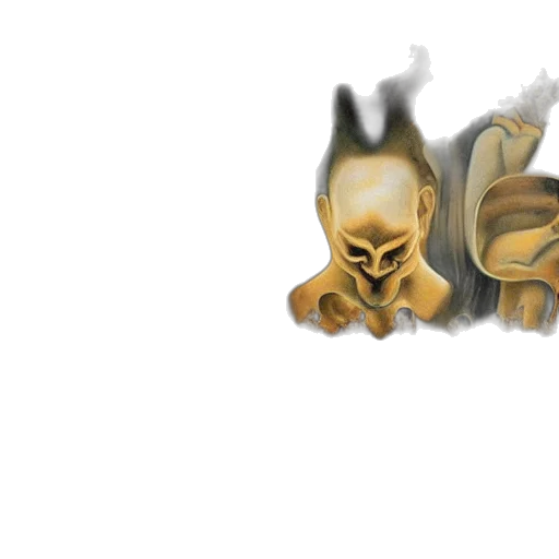 mask, creature, face, crown, concept art, 3d render, pixel art, fantasy art transparent PNG cut-out