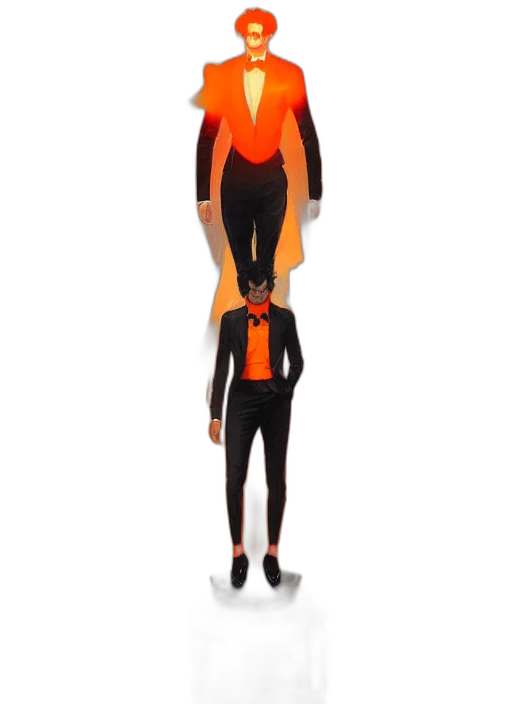 jacket, creature, mask, dress transparent PNG cut-out