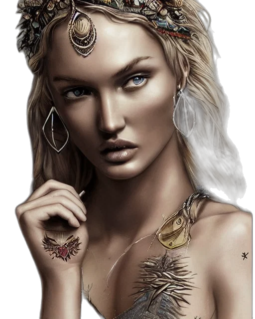 jewelry, crown, face, dragon, fantasy art, photorealistic, concept art, comic book art transparent PNG cut-out