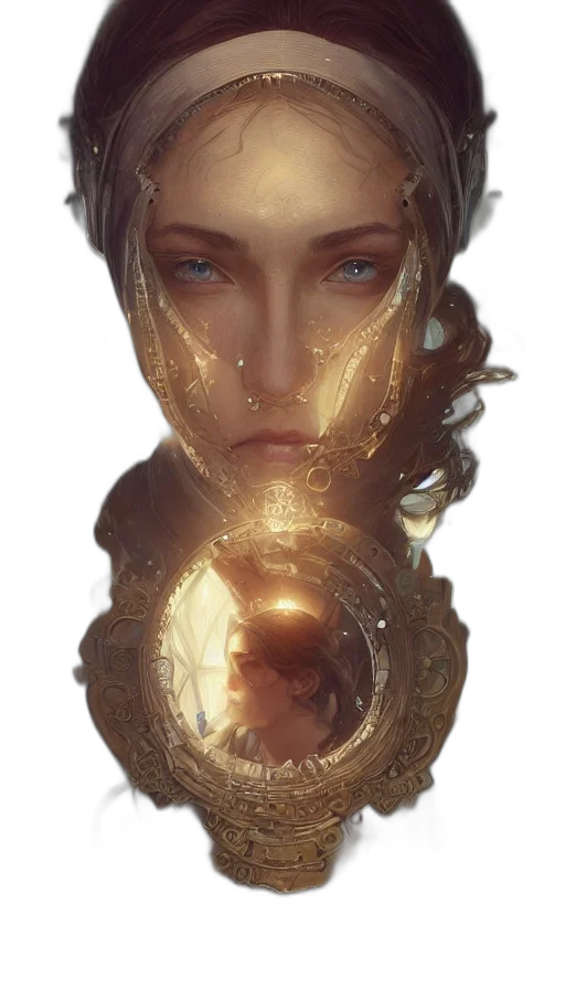 face, mask, crown, jewelry transparent PNG cut-out