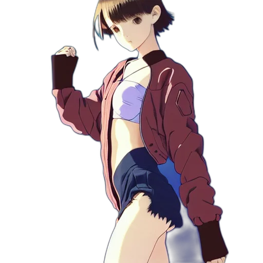 jacket, staff, dress, weapon transparent PNG cut-out