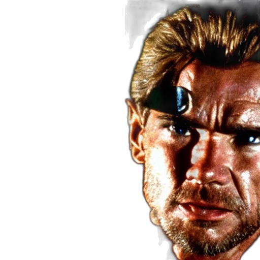 face, weapon, cyberpunk, comic book art, photorealistic, pixel art, indiana, jones transparent PNG cut-out