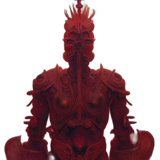 mask, crown, jewelry, dragon, 3d render, concept art, fantasy art, red transparent PNG cut-out