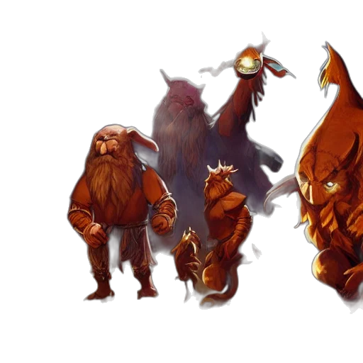 creature, concept art, fantasy art, 3d render transparent PNG cut-out