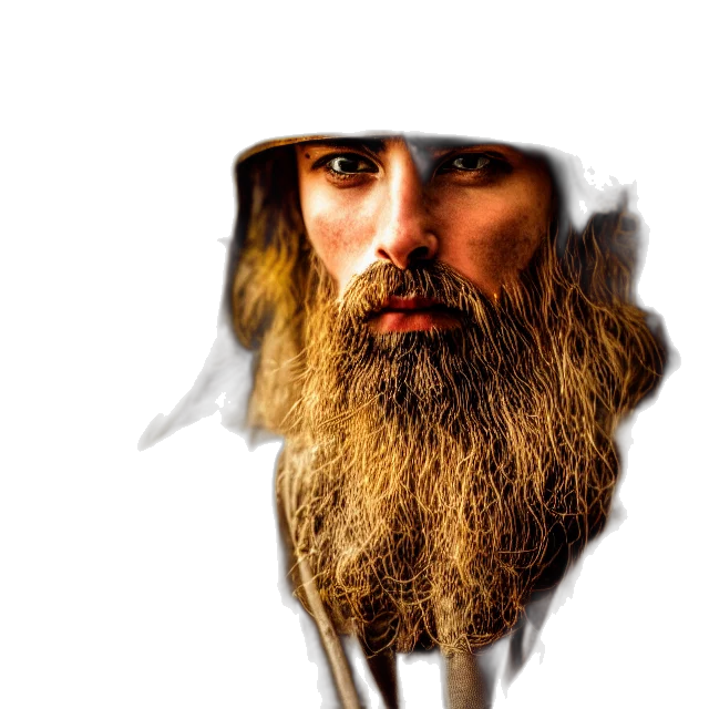 hat, face, hair, creature, photorealistic, 3d render, fantasy art, concept art transparent PNG cut-out