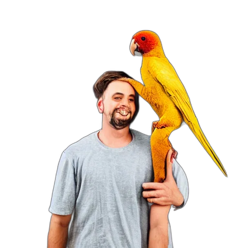 staff, animal, hat, umbrella, photorealistic, concept art, 3d render, pixel art transparent PNG cut-out