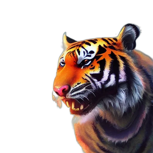 animal, creature, face, mask, photorealistic, oil painting, 3d render, watercolor transparent PNG cut-out