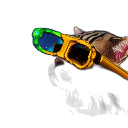 weapon, jewelry, staff, animal, cyberpunk, 3d render, photorealistic, concept art transparent PNG cut-out