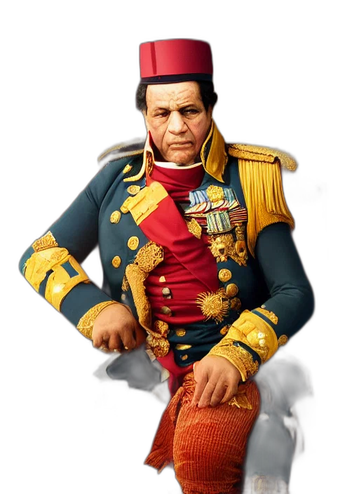 staff, crown, jacket, face transparent PNG cut-out