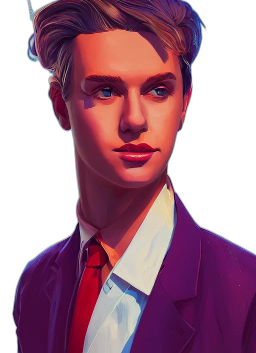 face, jacket, staff, concept art transparent PNG cut-out