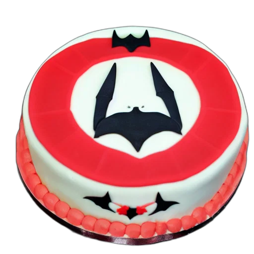 3d render, chinese, bat, superhero, birthday, cake, kodak, film transparent PNG cut-out