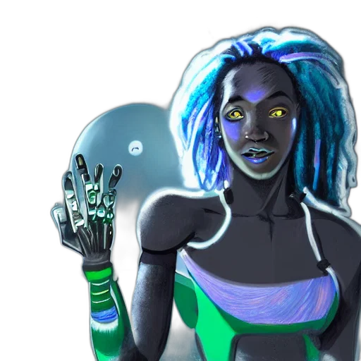 robot, mask, concept art, comic book art transparent PNG cut-out