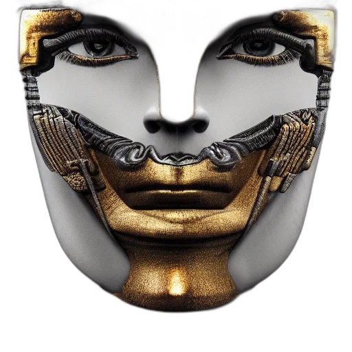mask, face, jewelry, robot transparent PNG cut-out