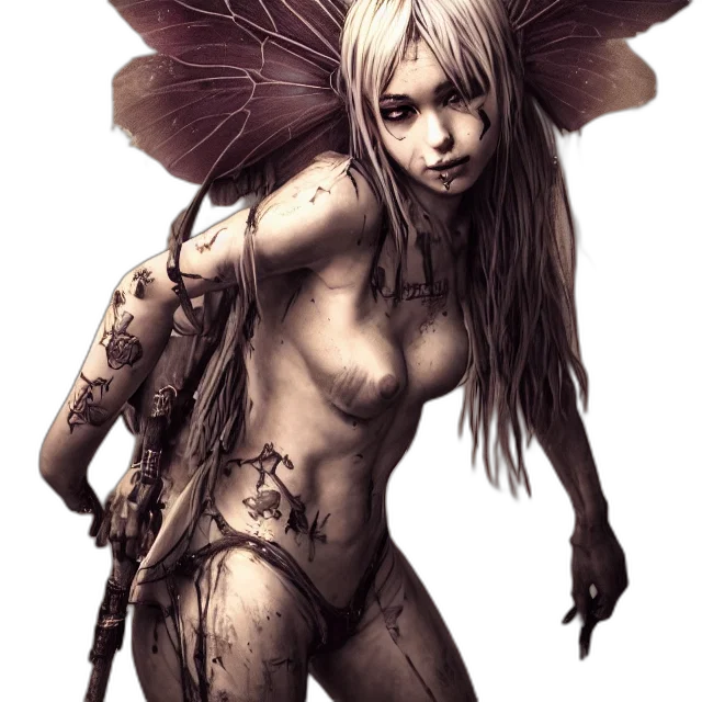 creature, weapon, robot, concept art, fantasy art, comic book art, cyberpunk, dark transparent PNG cut-out