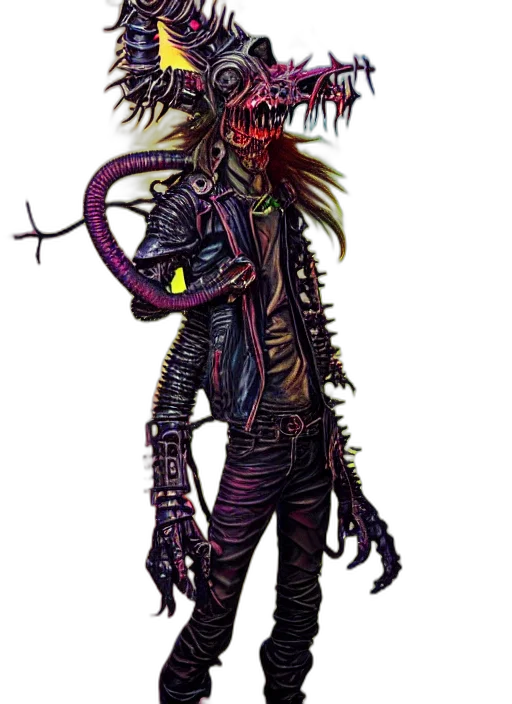 creature, staff, mask, animal, concept art, pixel art, comic book art, cyberpunk transparent PNG cut-out