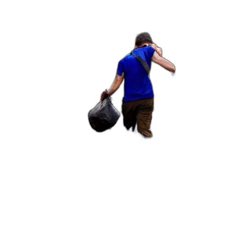staff, hat, bottle, hair transparent PNG cut-out