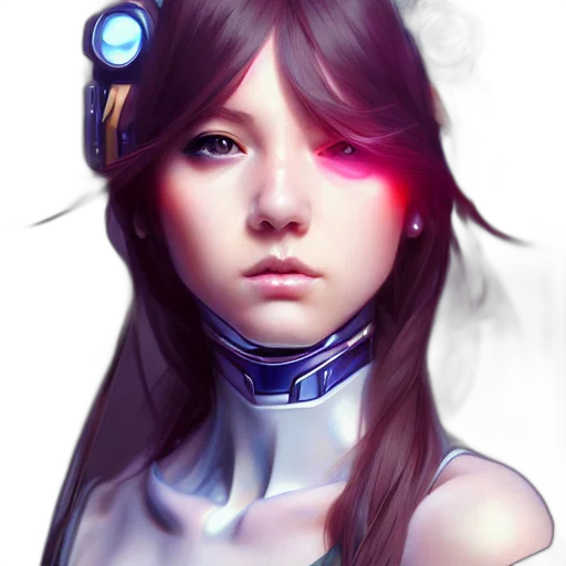 robot, face, mask, cyberpunk transparent PNG cut-out