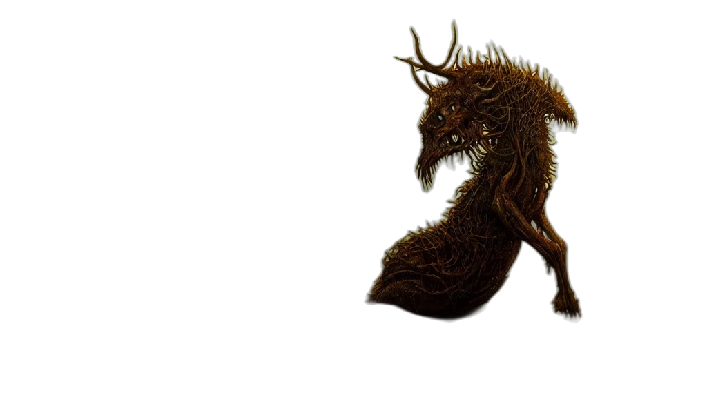 dragon, creature, animal, hair, fantasy art, concept art, 3d render, photorealistic transparent PNG cut-out