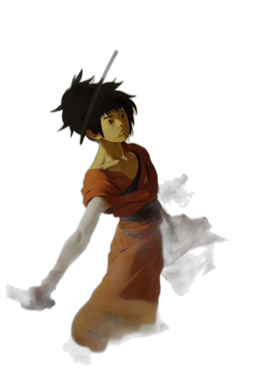 dress, staff, dragon, concept art transparent PNG cut-out