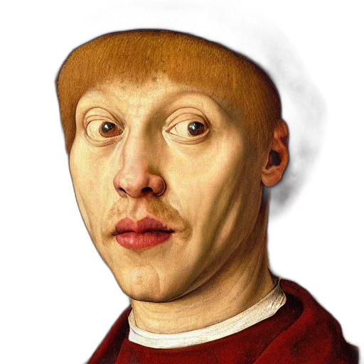 face, mask, hat, staff, photorealistic, oil painting, concept art, fantasy art transparent PNG cut-out